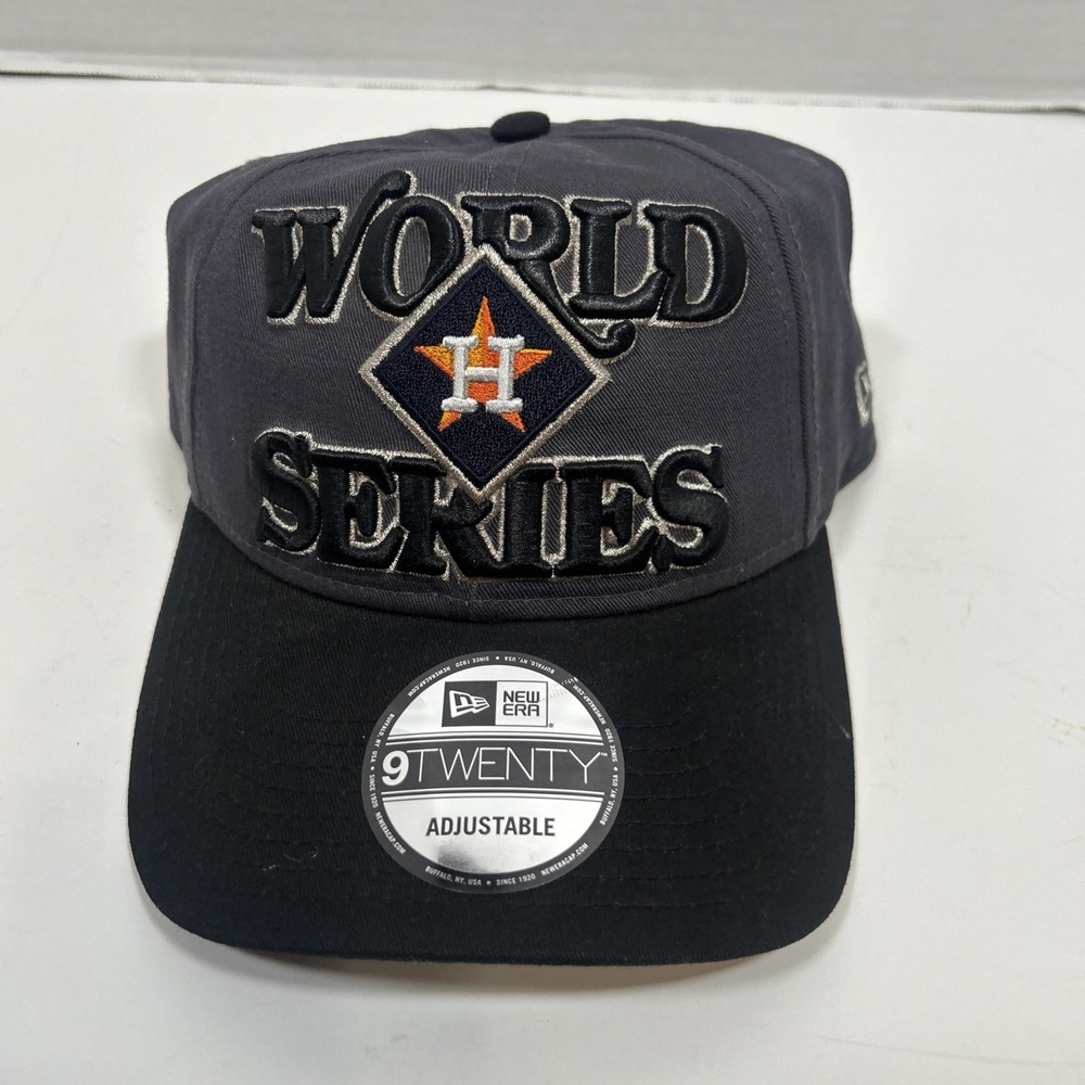 Houston Astros New Era World Series Adjustable Hat 9Twenty NWT Purple Gray